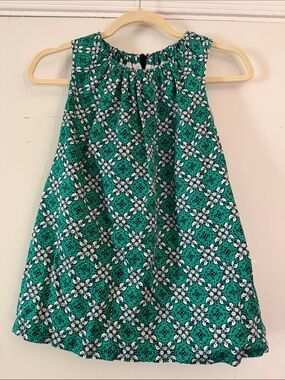 Vineyard Vines ladies Green and Navy Sleeveless top